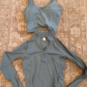 Lululemon Align tank and long sleeve half zip up sz XS/6